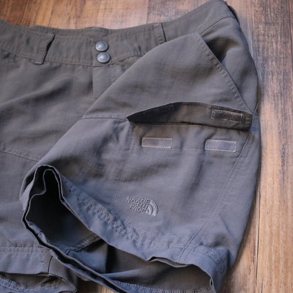 The North Face Shorts Women 10 Dark Gray Outdoor Hiking Camping - Picture 5 of 15